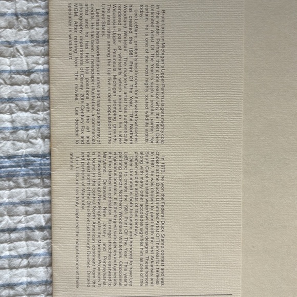 Lee Le Blanc 1981 Northern Woodland Whitetail Stamp, Print, Signed, Numbered - Picture 6 of 12